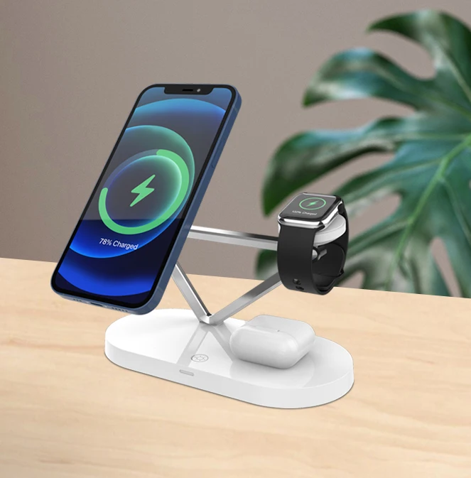 Магнитная Беспроводная зарядная подставка Magsafing USB C 15 Вт OEM/ODM для i phone 12 / pro