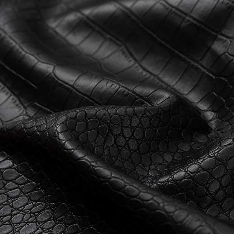 Подложка из искусственной кожи крокодила 0,6 мм, ткань из искусственной кожи крокодила для одежды