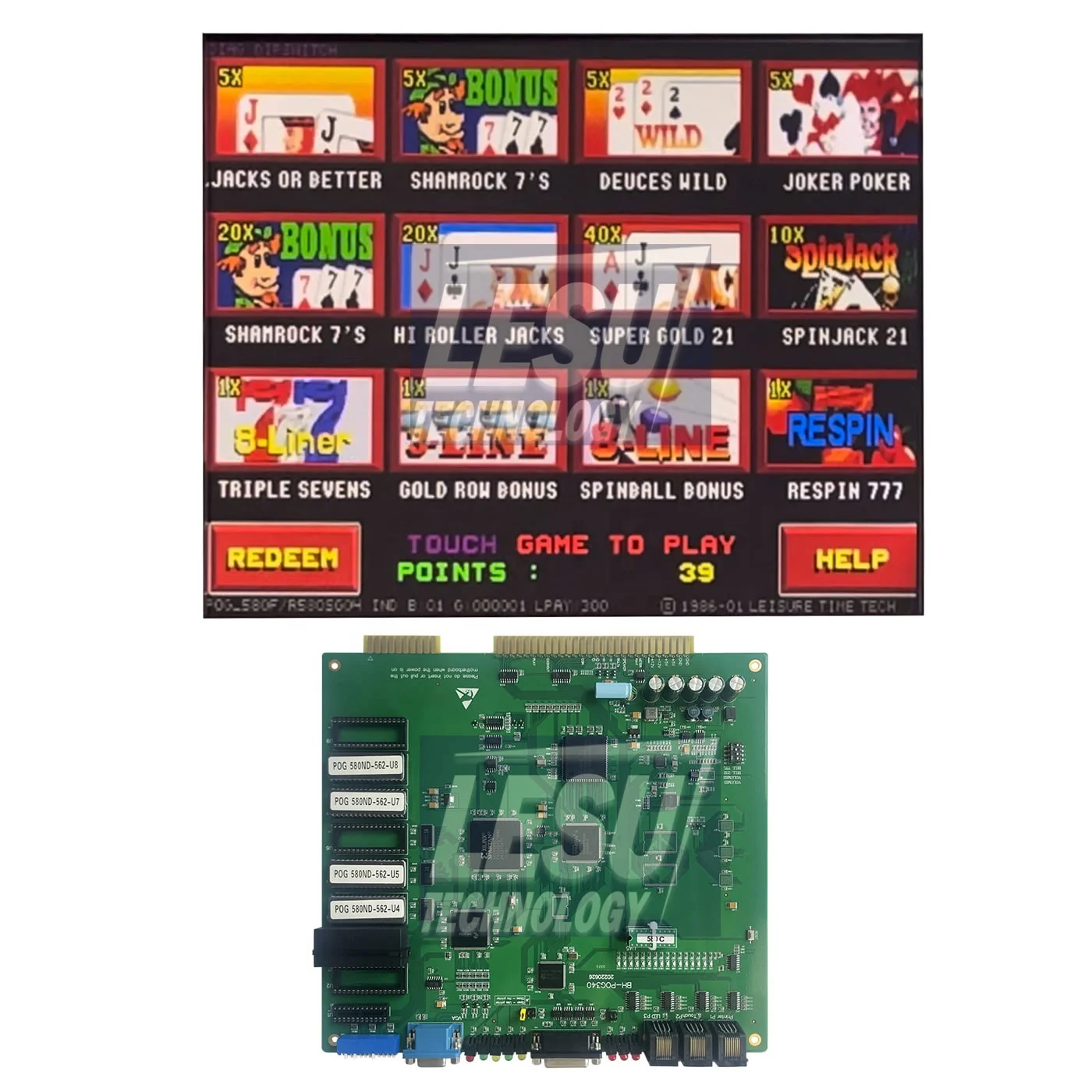Новейшая версия настольной игры POG 580 горшок с золотым Кено основная доска аркадная игровая регулируемым удержанием