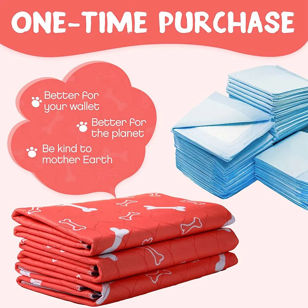 HOT Sale Washable Pee Pads Reusable Dog Pad Waterproof Pet Training Absorbent Pad for Dogs