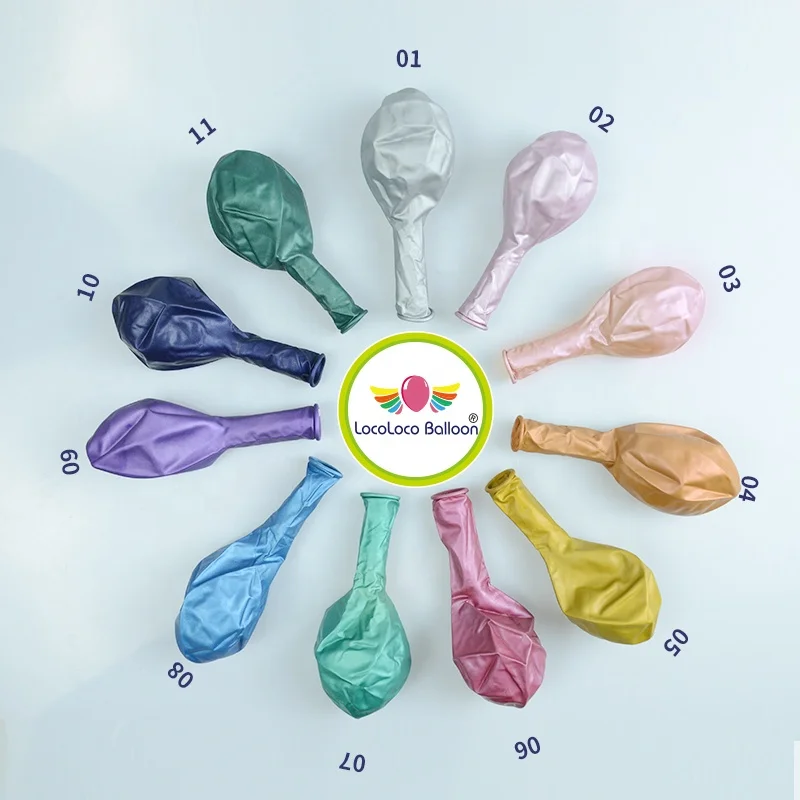 Chrome Latex Balloon Multiple Colors Favorable Price Round Shaped Inflatable Globos for Advertisement Party Decoration