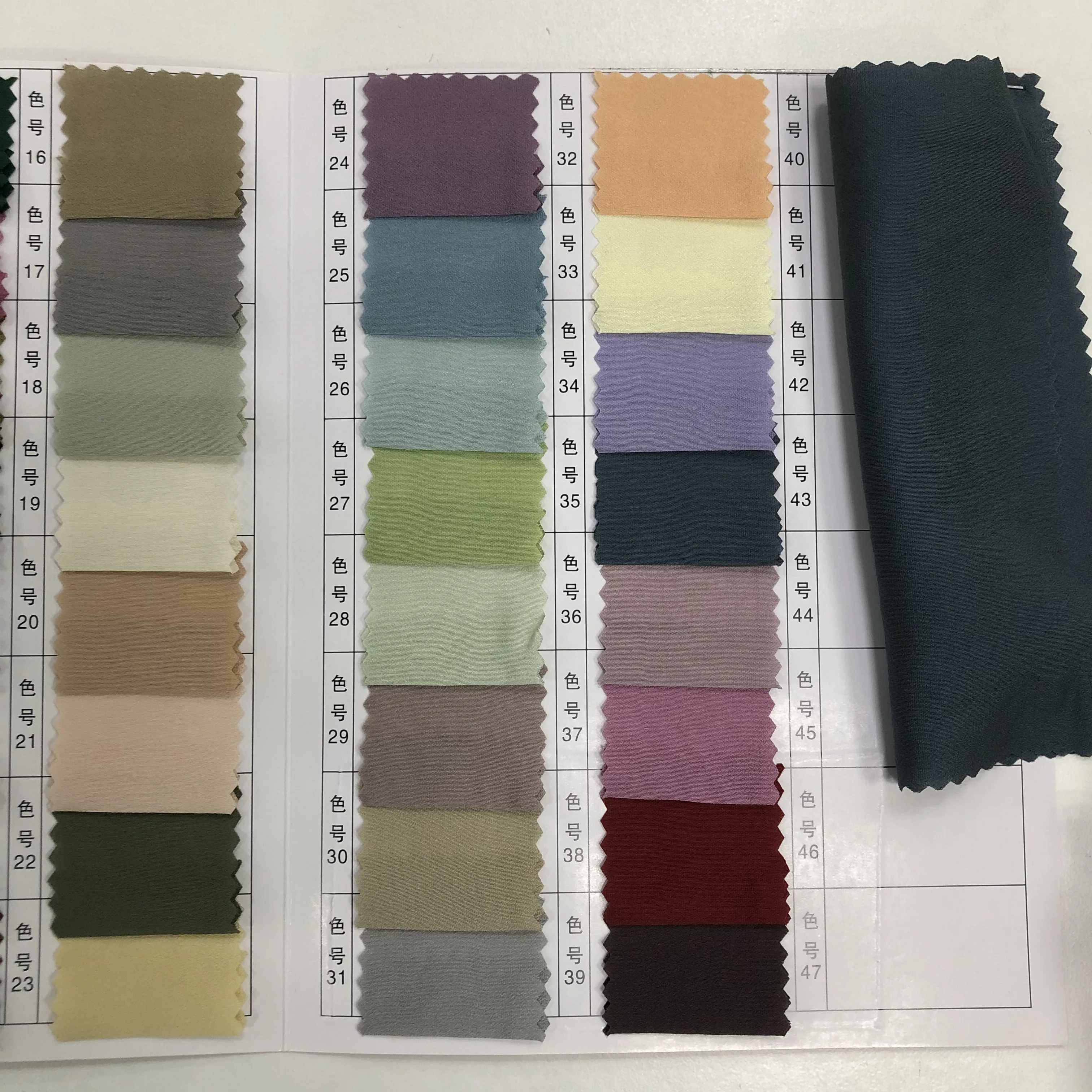 2819 high quality woven polyester rayon ready to ship fabric