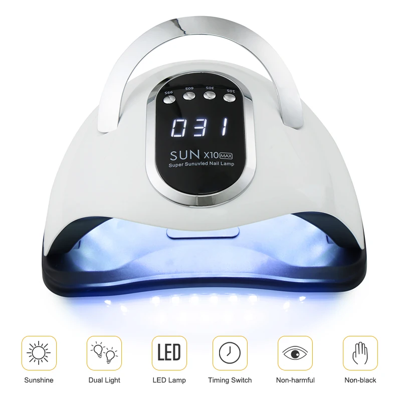 hot sale high-power nail Quick-drying sun X10 max 280W led 66 lamp nail lamp uv dryer nail tools art machine equipments