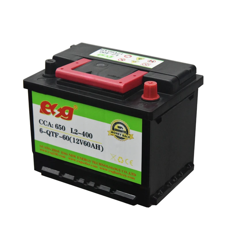 ESG Solar Storage Battery 12v Deep Cycle Lead Acid Car Battery N100 N200 N300