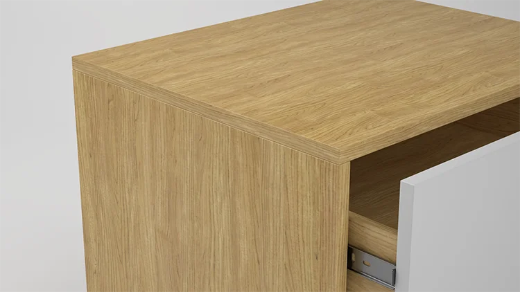 Made in China Italian Desisgn Multifunction Cheap Price Drawers Night Stand MDF Wooden Bedside Table for Bedroom