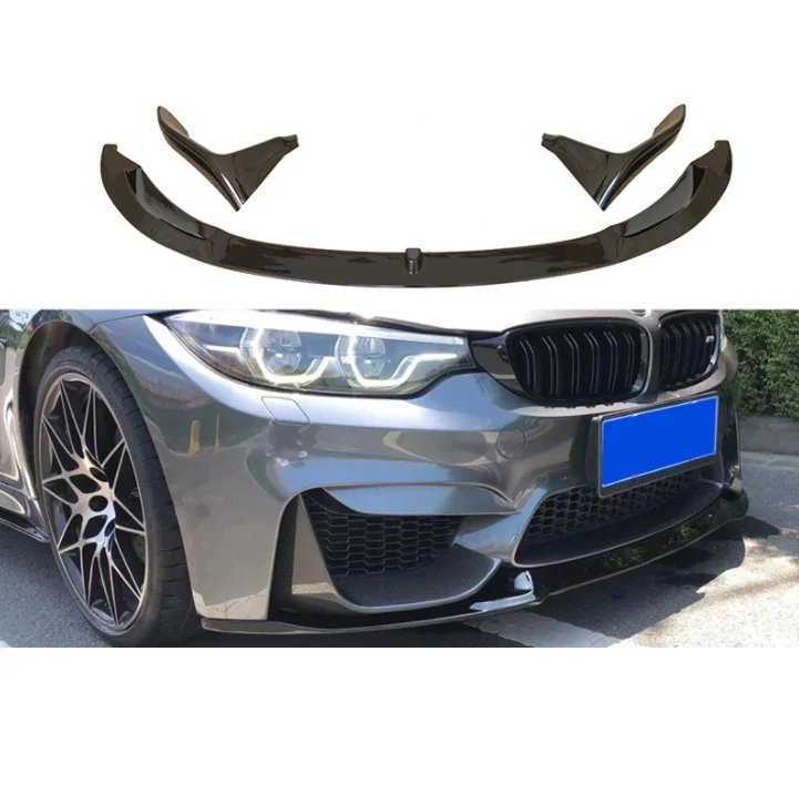 F82 BMW M4 Accessories Two Pieces Style Front Splitter For BMW 4 Series Upgrade MP BMW F82 M4 Front Lip
