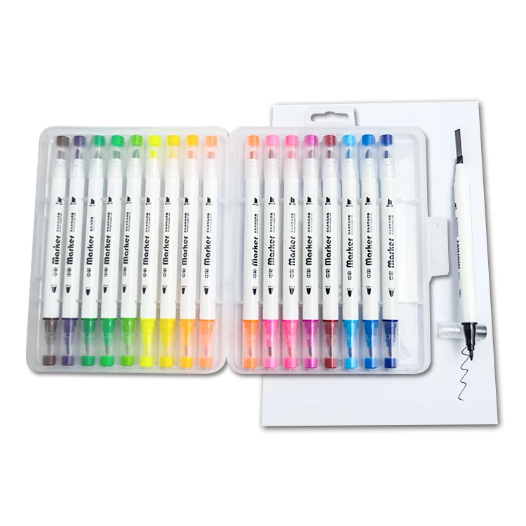 Dual Tip Multi Color Fabric Markers Permanent Textile Marker Pen