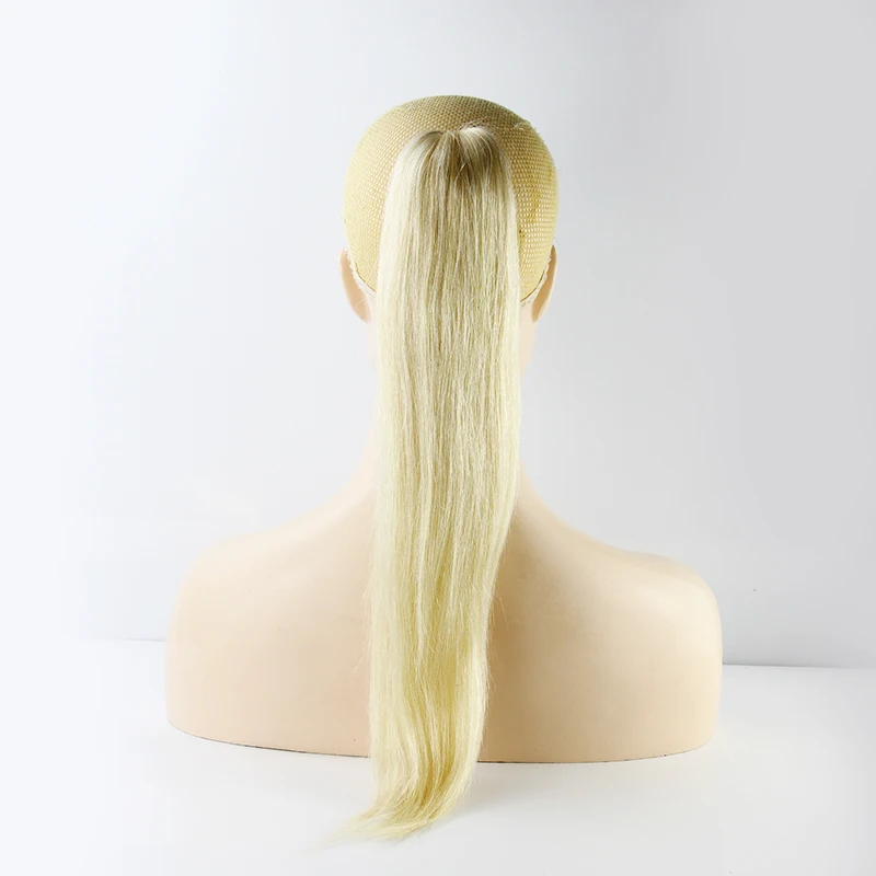 Wholesale Price Ponytail Hair Extensions Claw Long Wavy Curly Clip in Hairpiece Synthetic Pony Tail Human Hair  Ponytails