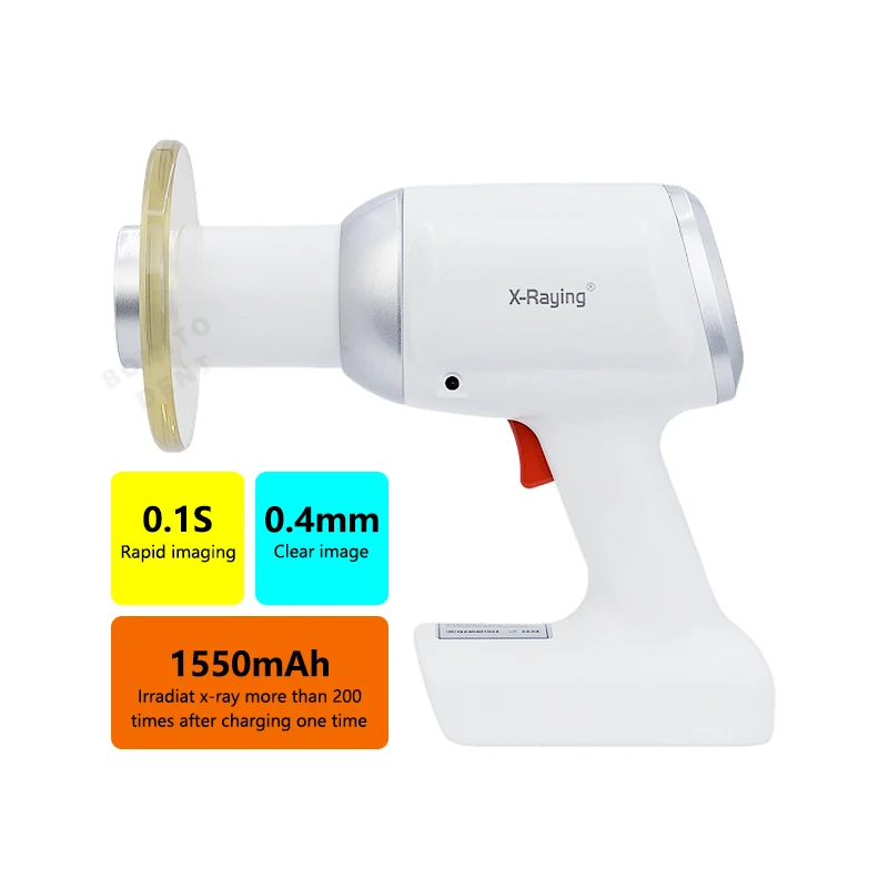 Hot Sale Dental Portable X-Ray Machine with Shield Gun Type Digital X-Ray Camera Work with Sensor/X ray film