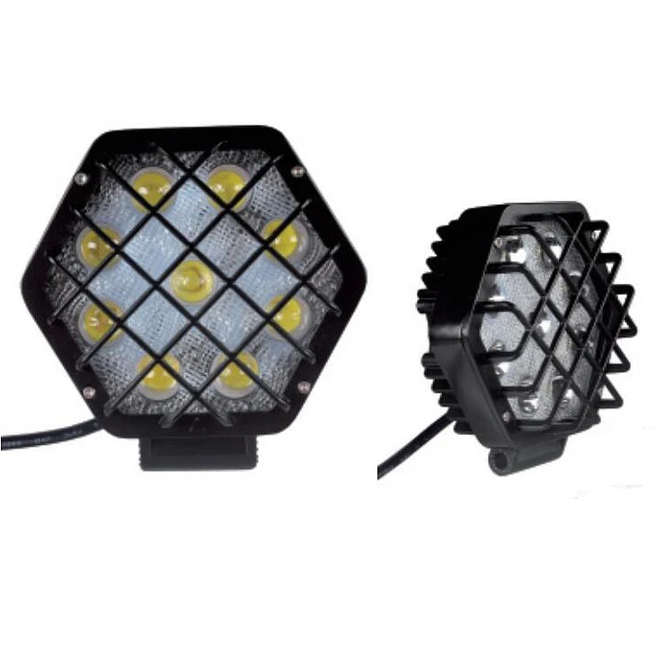Hot Sell DC10-30v 27w Explosion-proof Boom LED Work Light, Construction Machinery LED Work Light with Red /Black Protecting Cast