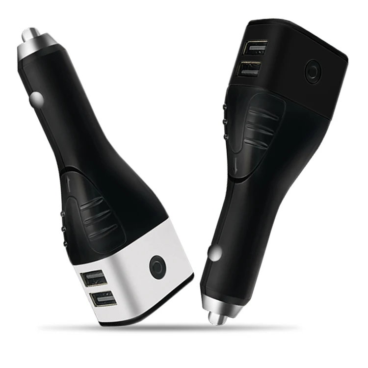 Emergency 6-in1  USB Car Charger Tool Car Crash Safety Device With Glass Window Breaker Seat Belt Cutter  2200mAh Power Bank