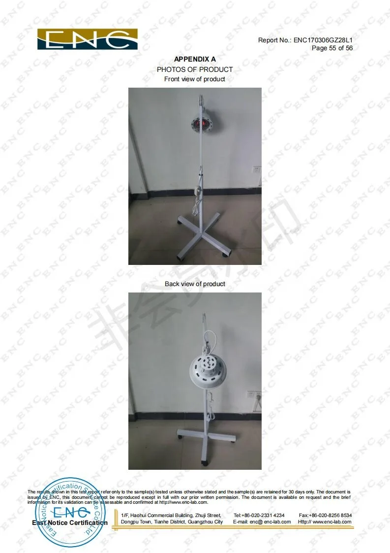 High End Beauty Salon Medical Portable Small Physiotherapy Infrared Therapy Lamp