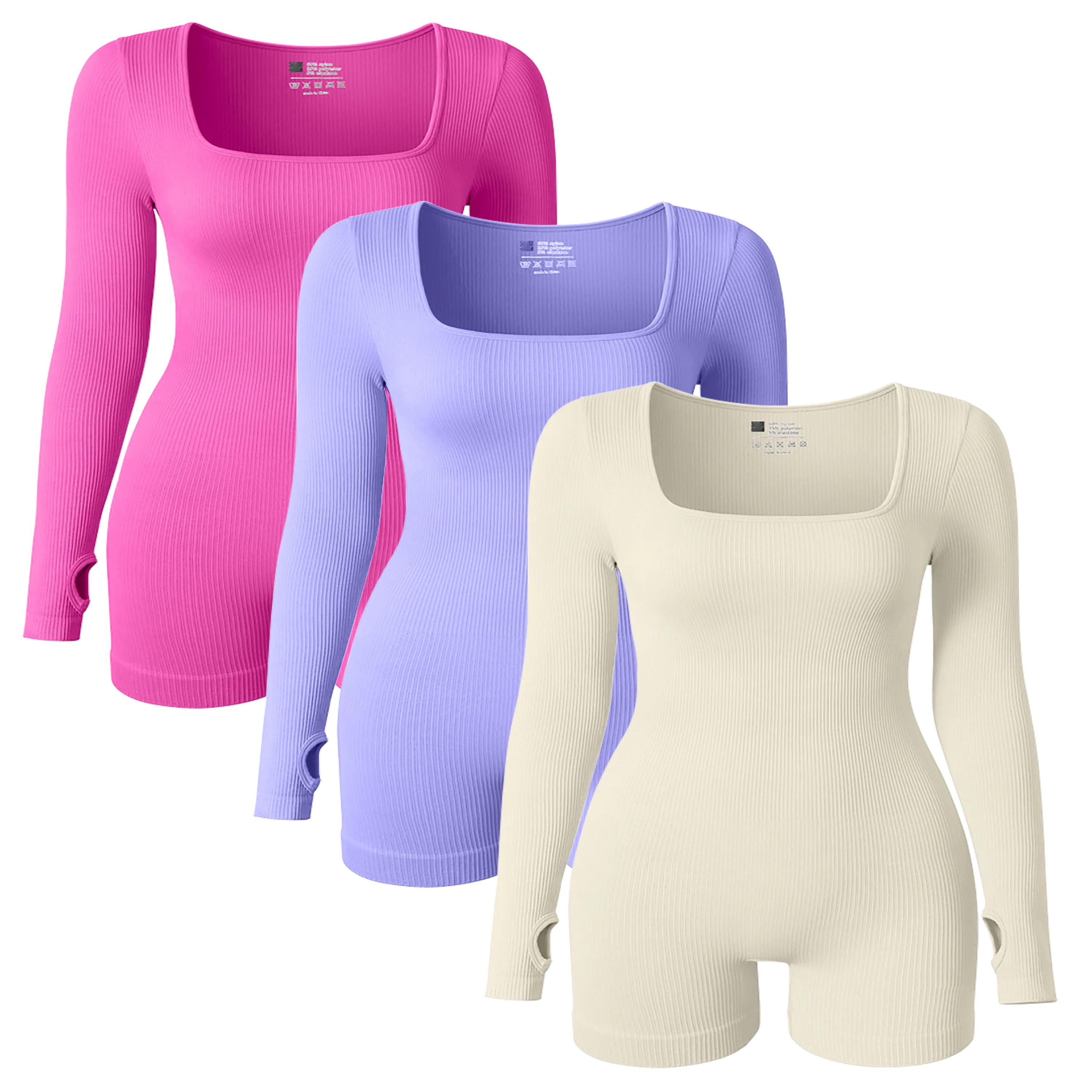 Hot Selling Square Shaped Neck Yoga Wear Woman Plus Sizes Fitness Set Sport Jumpsuits