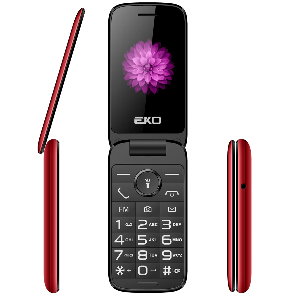 Symsonic High Quality Mobile Flip  Covers With Logo Feature Phone Flip Mobile Phone