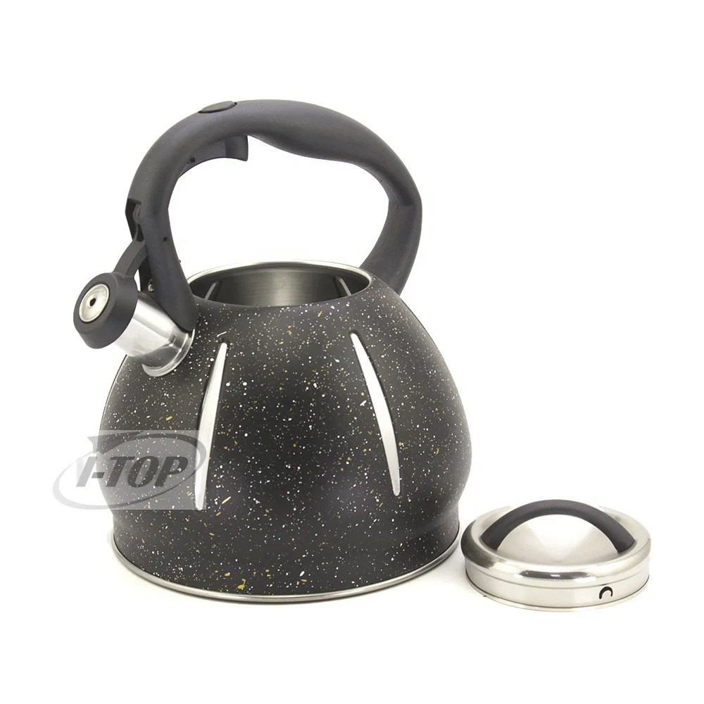 LFGB Hot sale stainless steel whistling stovetop tea kettle