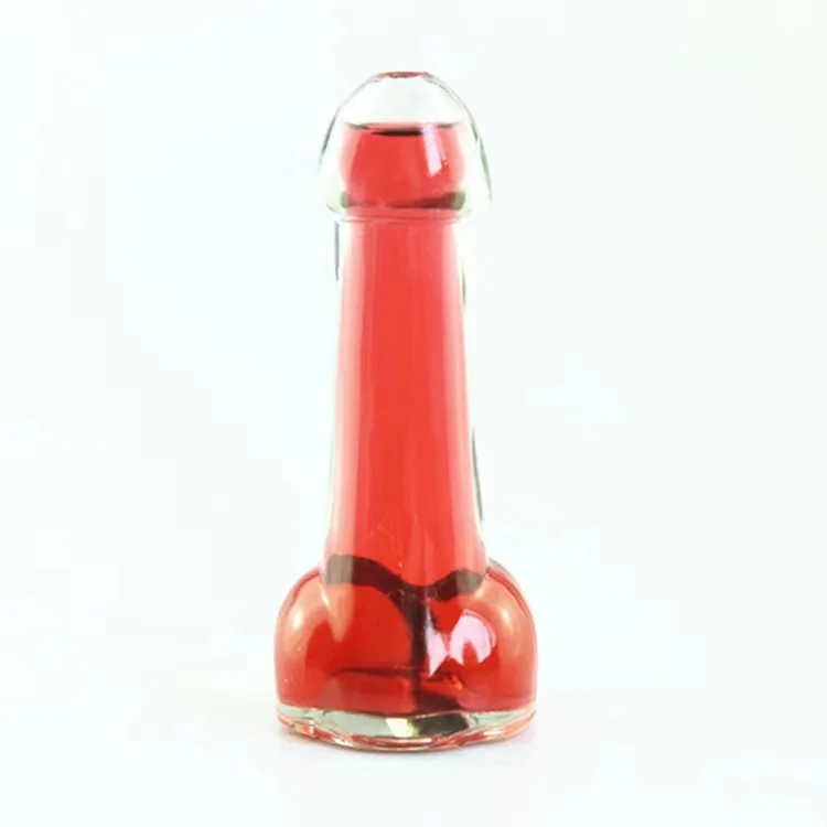 80ml ODM OEM Service Clear Bar Nightclub Party Cocktail Bottle Penis Shape Glass Drinking Ware Cup