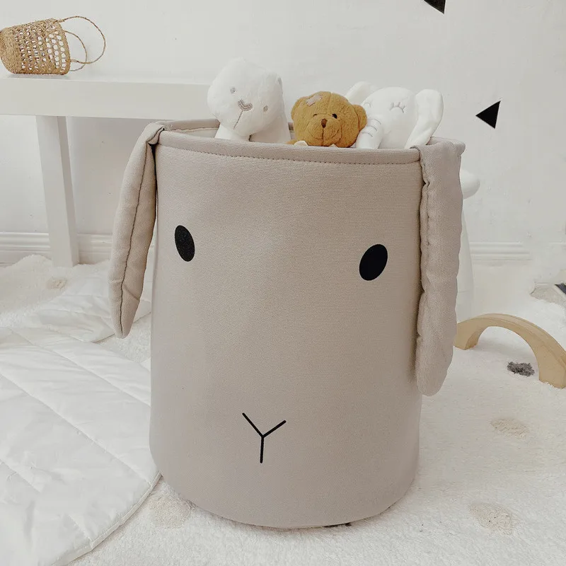 Large Cartoon Folding Laundry Basket Dirty Clothes Storage Basket For Kids Toys Organizers Basket Sundries Storage Barrel