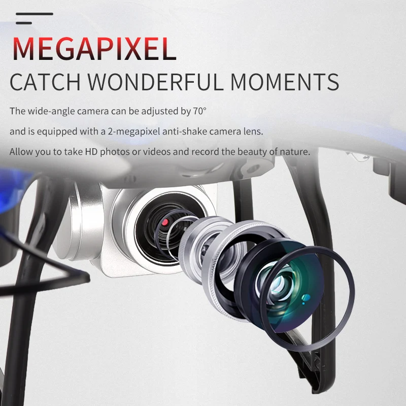 2.4G 360 degree rolling stunt cool flying quadcopter led light fixed height rc remote control drone toy with HD camera