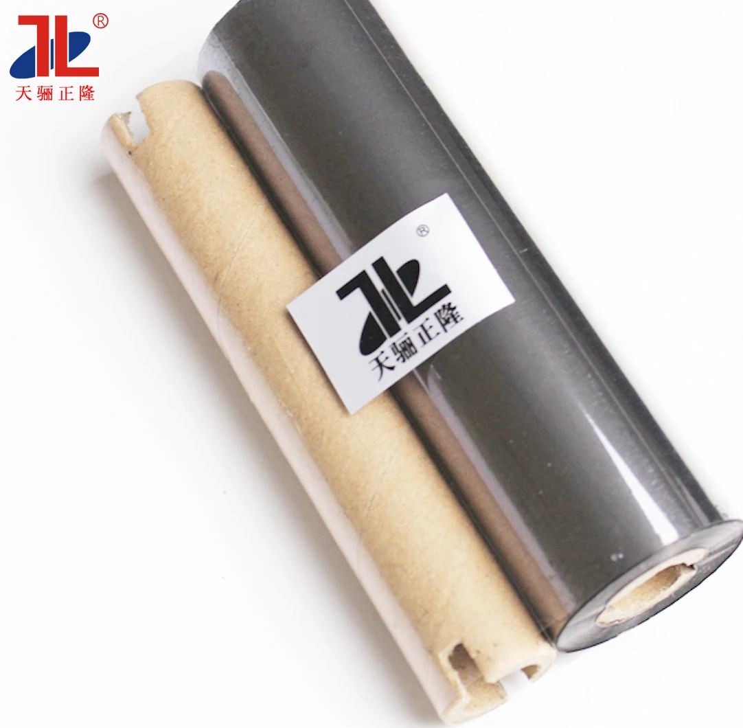 GOOD PRINTING 25mmx300M wash care resin ribbon for satin and nylon Wash Durable barcode Thermal Transfer Ribbon customizable