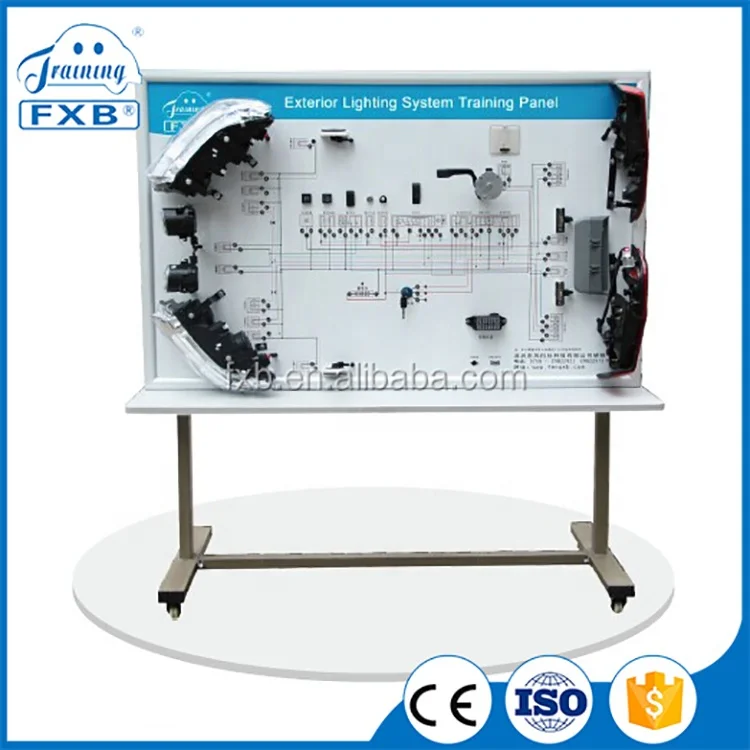 Exterior Lighting System Training Panel educational equipment automobile electronics lab kit