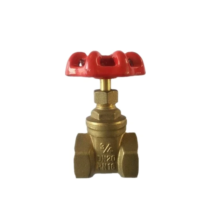 High Quality and Low Price Wheel Handle Forged Brass Gate Valve Female Threads