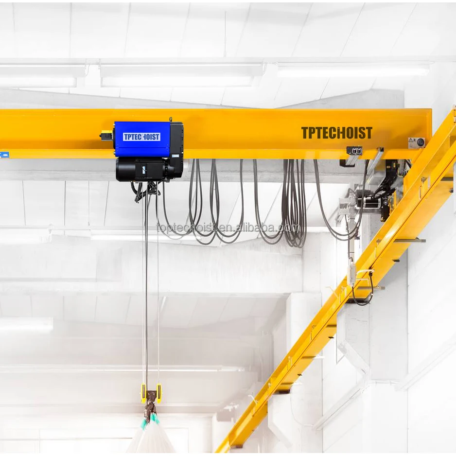 Custom Design Electric Trolley Travelling Single Beam Bridge Wireless Remote Controller Overhead Crane 3 Ton 5t