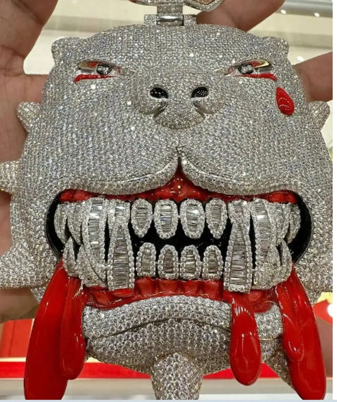 HIPHOP Jewelry Pendants Manufacturer Ice 3D Animal Custom Pendant 925 Sterling Silver VVS Moissanite Hip Hop Pendant