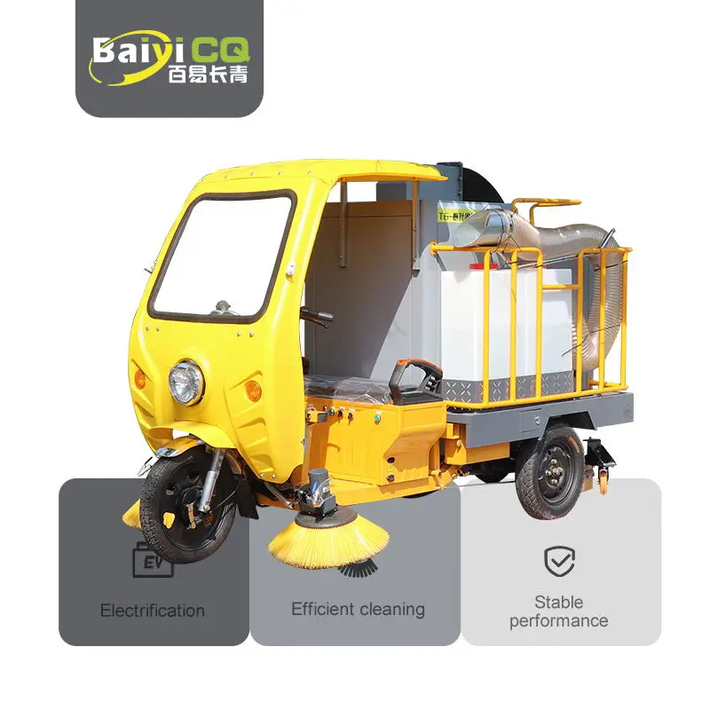 Baiyi T6 18.5HP Motor China Famous Brand Powerful and powerful three-wheeled leaf collector