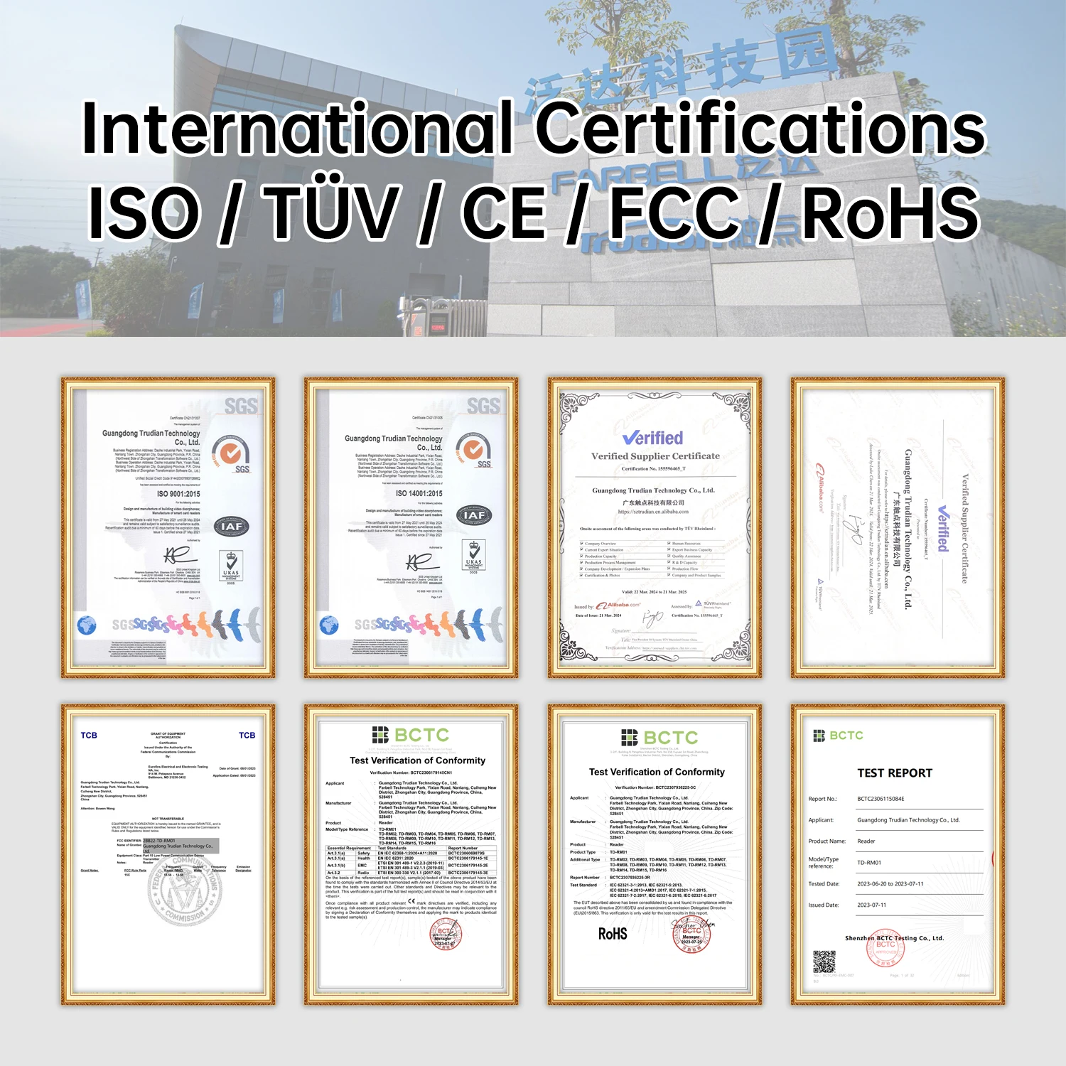 Trudian Camera Facial Recognition QR Code Cloud Remote Control Unlock Outdoor Station SIP Video Intercom WITH Elevator Control