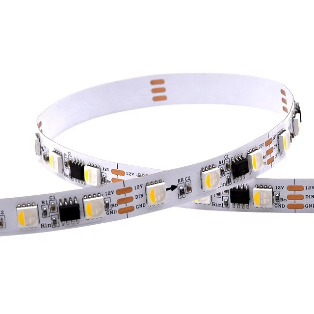 Ucs2904 Rgbw Светодиодная лента Dc12 90 светодиодов/м красочный адресуемый декоративный свет внешняя 2904 Пиксельная полоса света