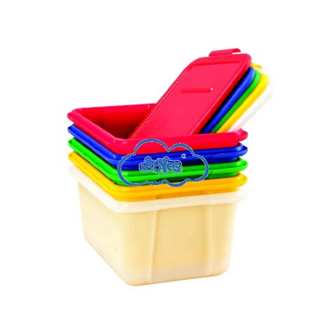 High quality 5 inch plastic kids toy box storage boxes