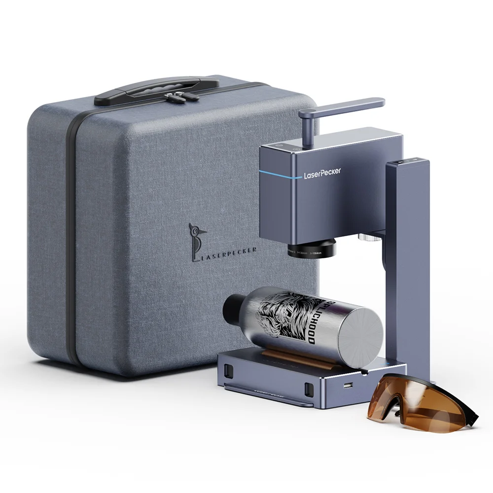 Portable Laser Engraving Machine 1064nm Pulsed Infrared Laser 4K Versatile Base Smallest Laserpecker 3 Deluxe DIY Metal Plastic
