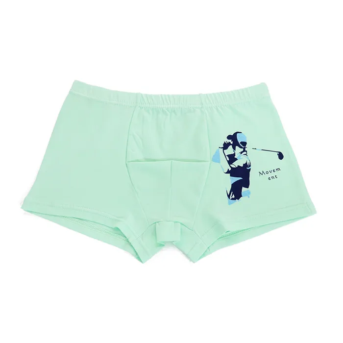 
RTS 4-12 Years Qute Printing Organic Cotton Baby Boy Underwear Children Underwear Boy Models Underwear Kids Boy 