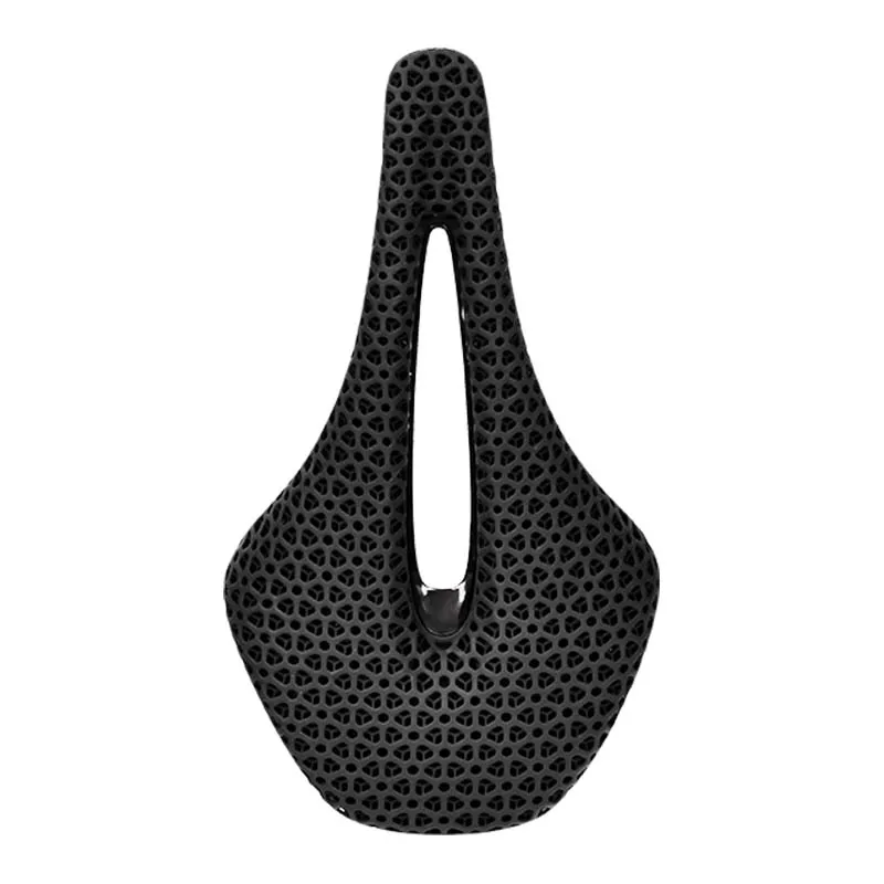 3D Printing Carbon Fiber Bicycle Saddle Ultralight Hollow Seat Comfortable Breathable Honeycomb Cushion for Mountain Road Bikes