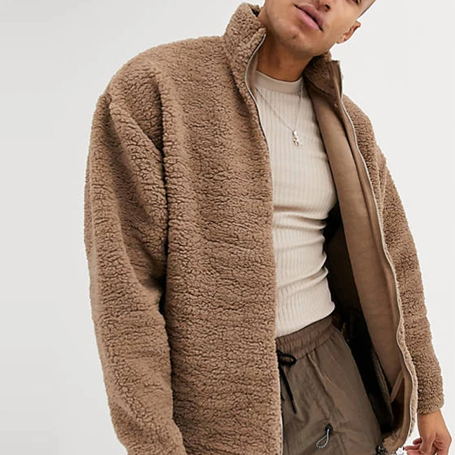 OEM Best Sale Warm Outdoorwear Fashion Streetwear Fleece Winter Man Jacket