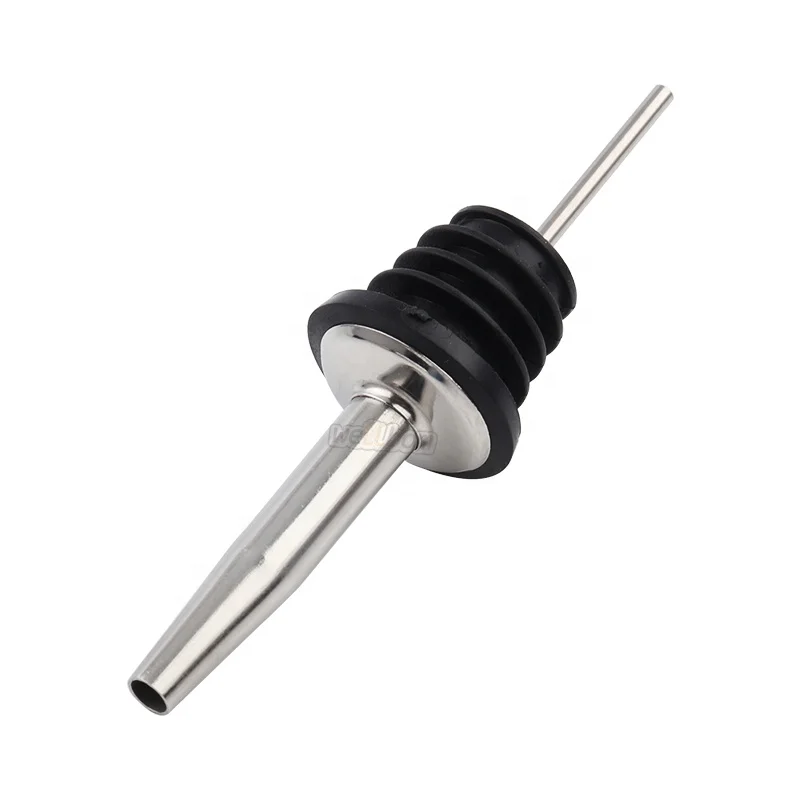 Stainless Steel Pourer Dispenser Spouts Stainless Liquor  Flow Bottle Spirit Nip Pour Spout