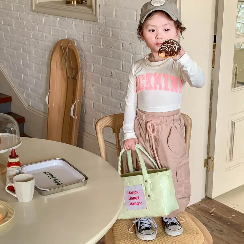 2023 spring wholesale kids clothing toddler baby girls tops t shirt casual boutiques children clothes H54