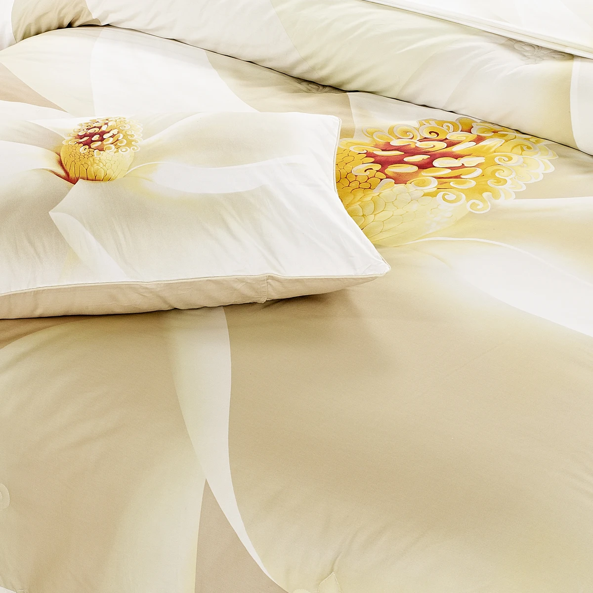 Factory customized 3D digital printing Original pillow cases bedroom sheets bedding set duvet cover with factory price