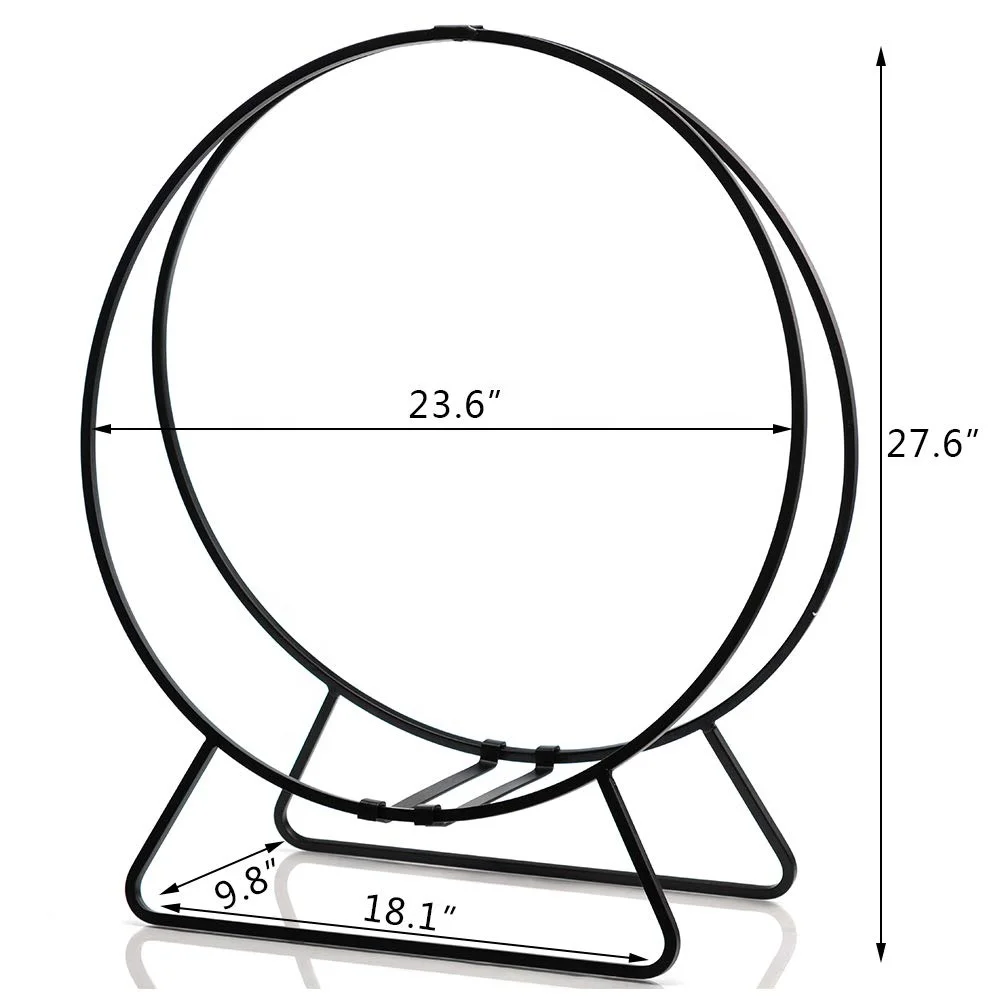 Steel Log Hoop Heavy Duty Firewood Racks