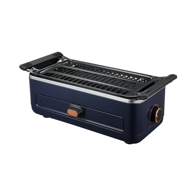 New design square multi-function indoor electric smokeless bbq grill electric