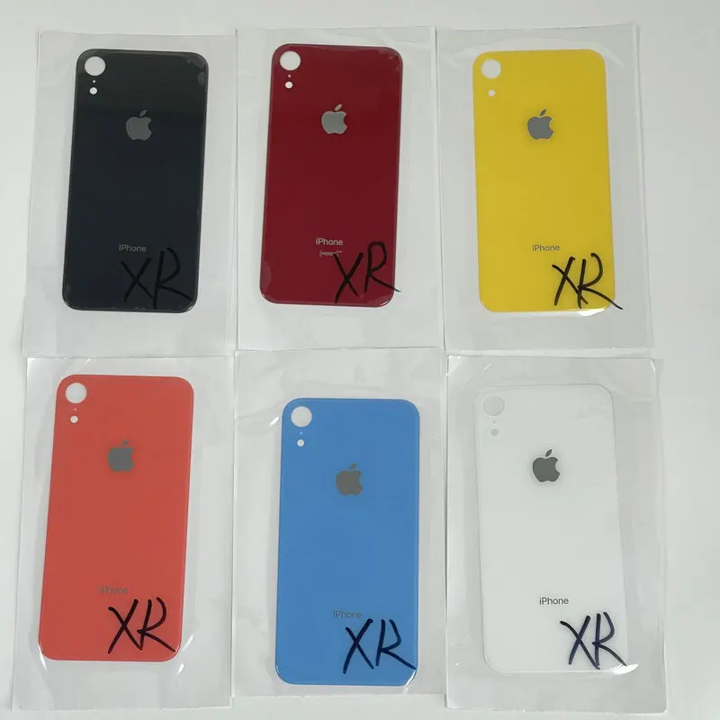 Задняя крышка с большим отверстием стекло логотипом для iPhone 8 8Plus X XR XS max SE 2020 11 12 13 Pro Mini замена