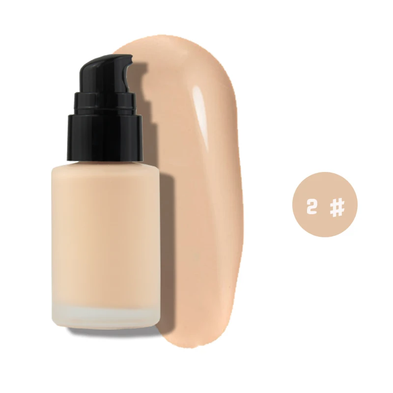 
8 colors liquid foundation Wholesale full coverage own brand liquid foundation Nature colors 