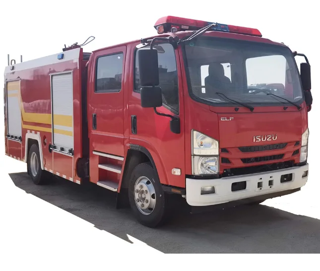 Hot Sale I suzu Fire Truck 4x2 Double Cab  Left Hand Drive Firefighting Truck