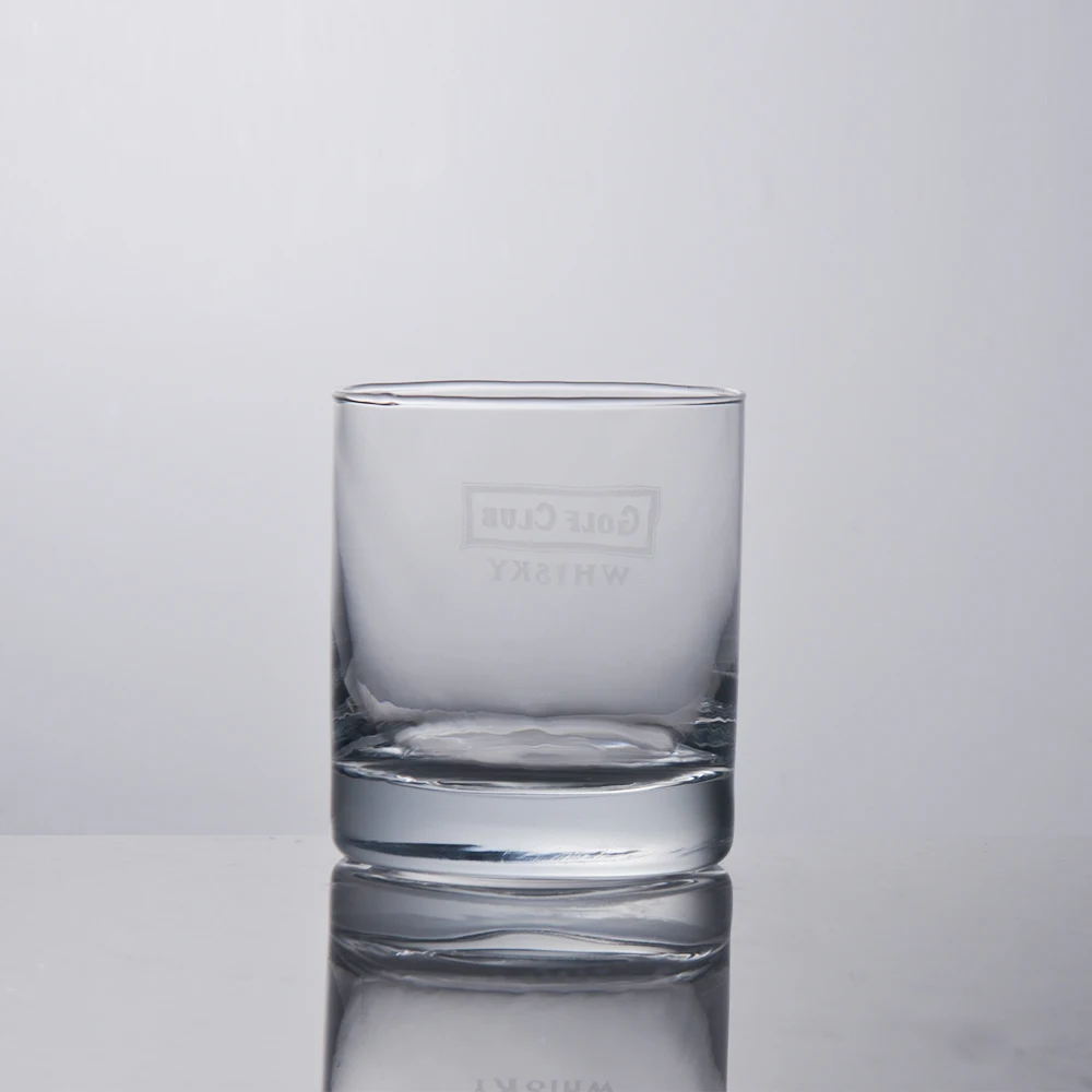 Wholesale old fashioned whiskey drinking glass cup rock glasses clear whisky glasses cups