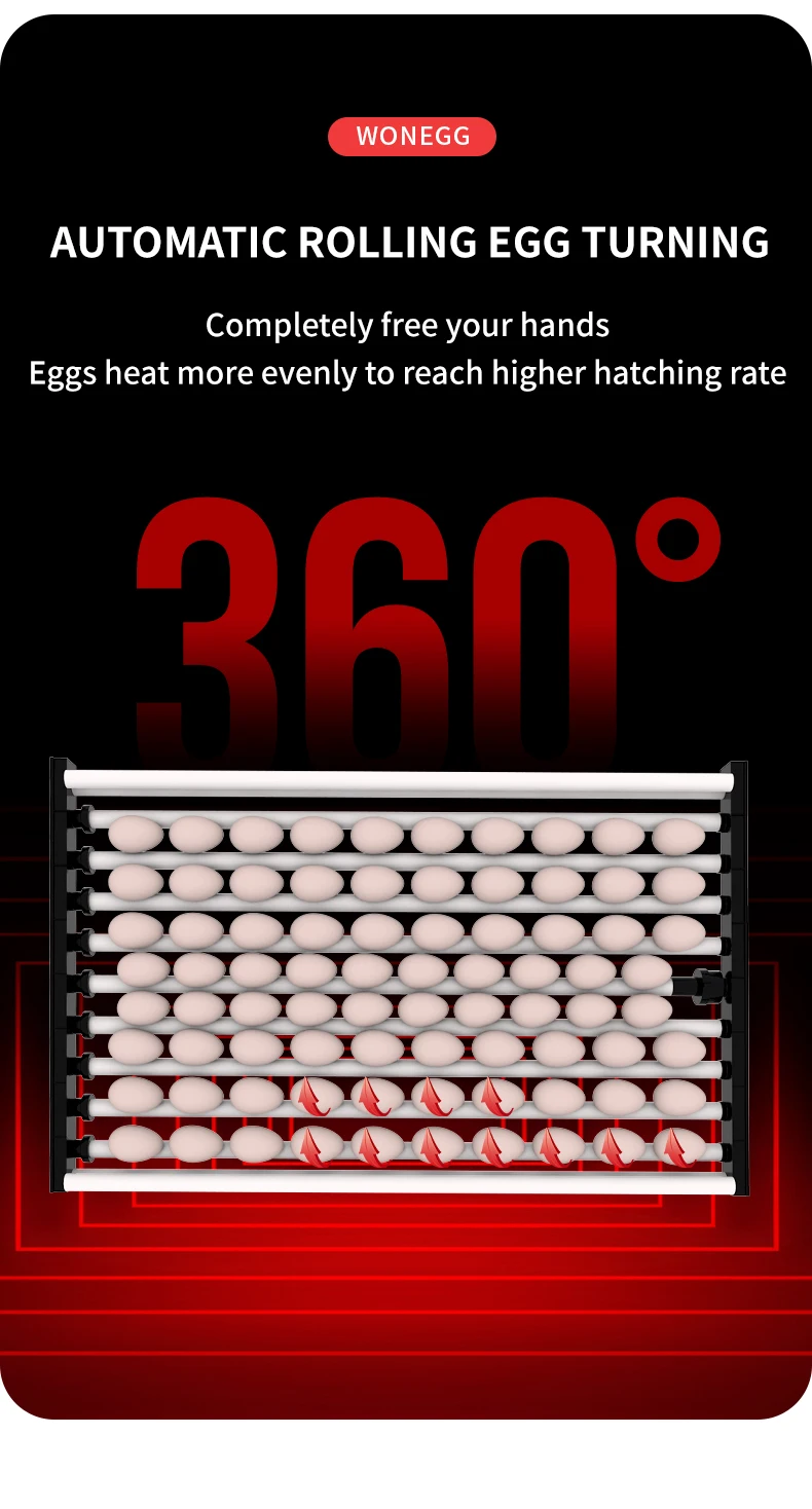 WONEGG Новое поступление 400 шкаф инкубатор для страусиных яиц инкубации куриных