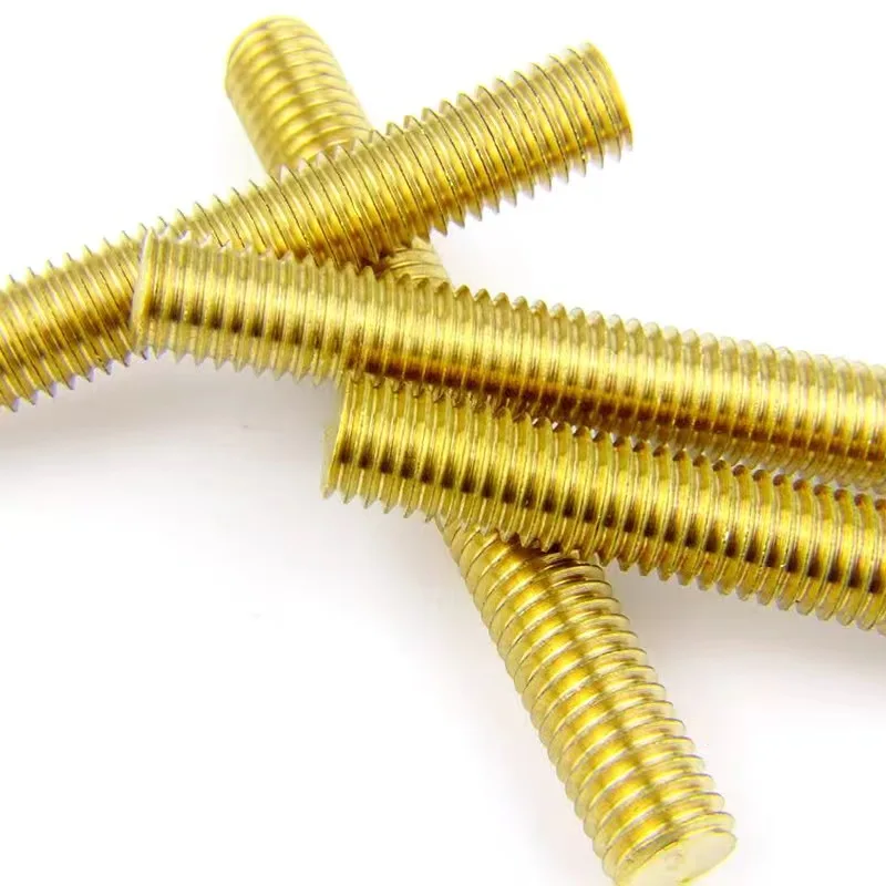M2 M3 M4 M5 M6 M8 M10 H59 H62 Brass Copper Bronze Plain Nickel Plated Tin Plated Thread Rod Threaded Bar DIN975