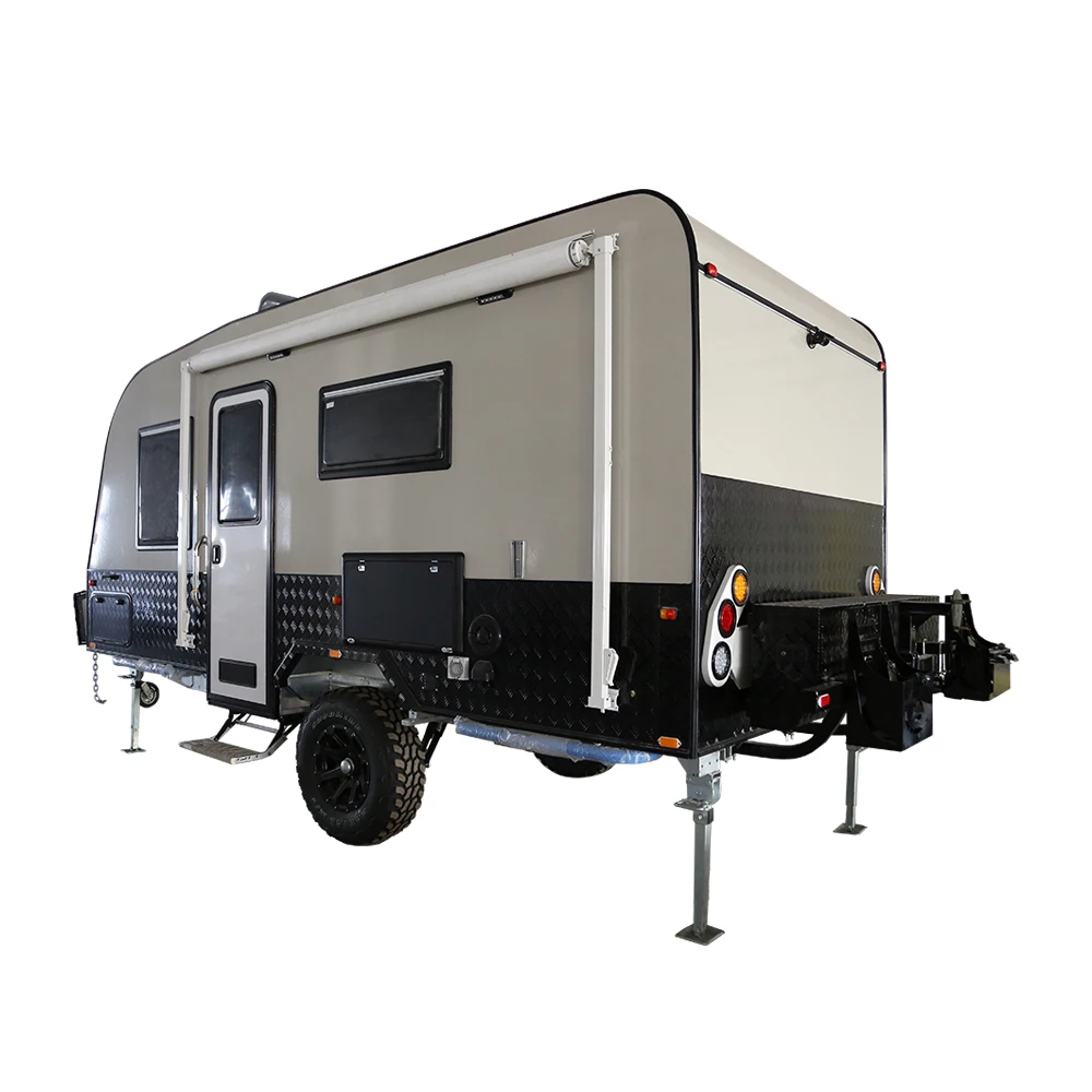 Роскошный караван для путешествий трейлер rv с уличным интимной душевой распродажа