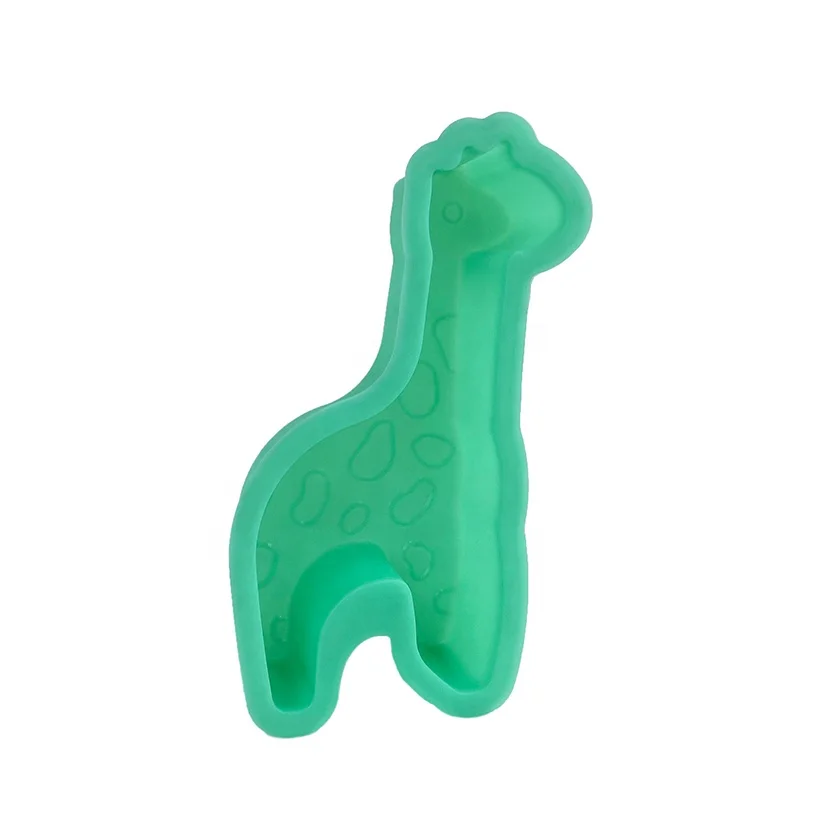 Dongguan Baking Non-stick Pastry Cake Cookie Bread Making Silicone Mold Cake Best Manufacturer Cute Giraffe Design Silicone 30g