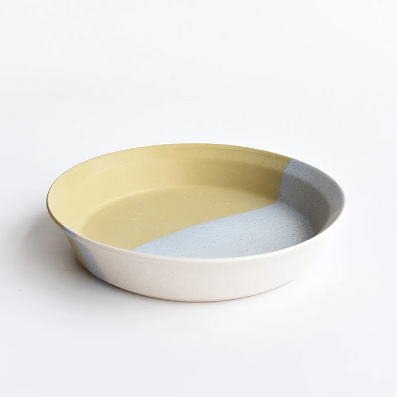 Retro classical style Matt three color Glaze tableware Dinnerware kitchenware Sets Ceramic Porcelain Bowl Plate mug