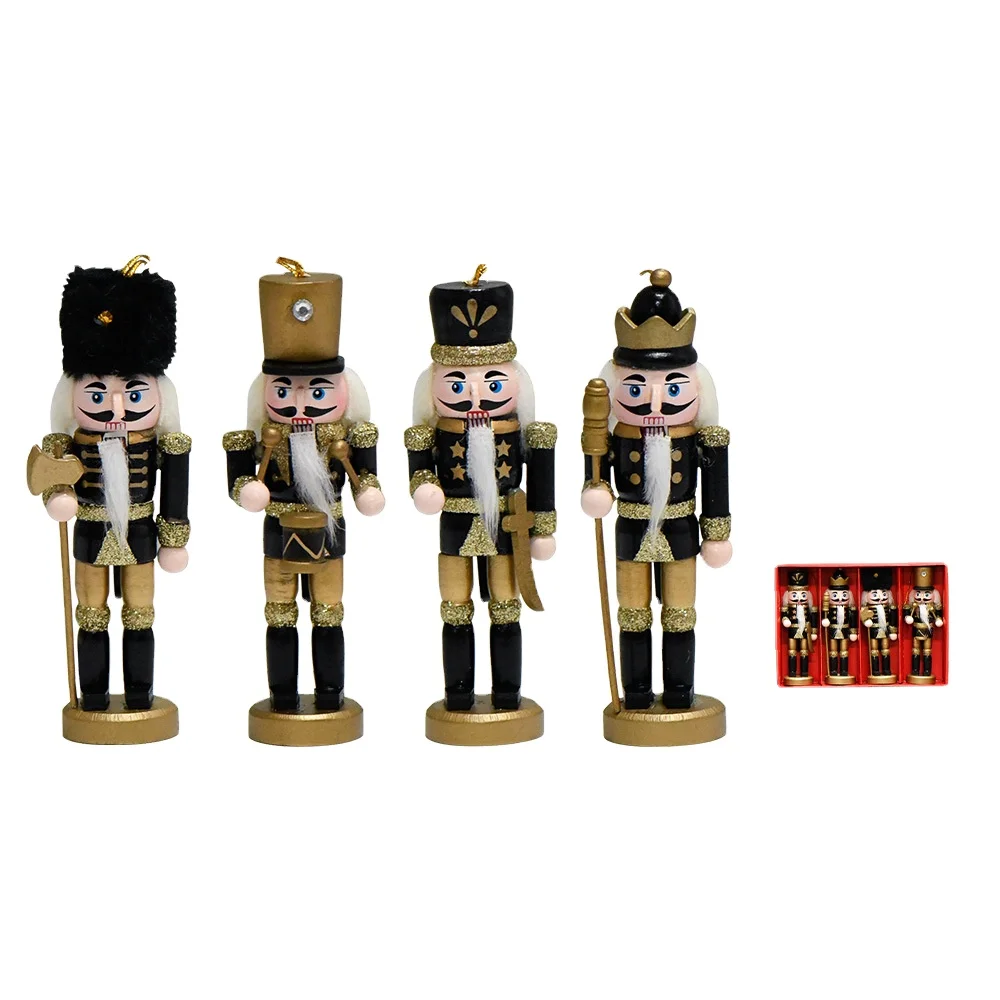 Nordic soldier nutcracker wholesale creative home furnishings walnut soldier solid wood decoration